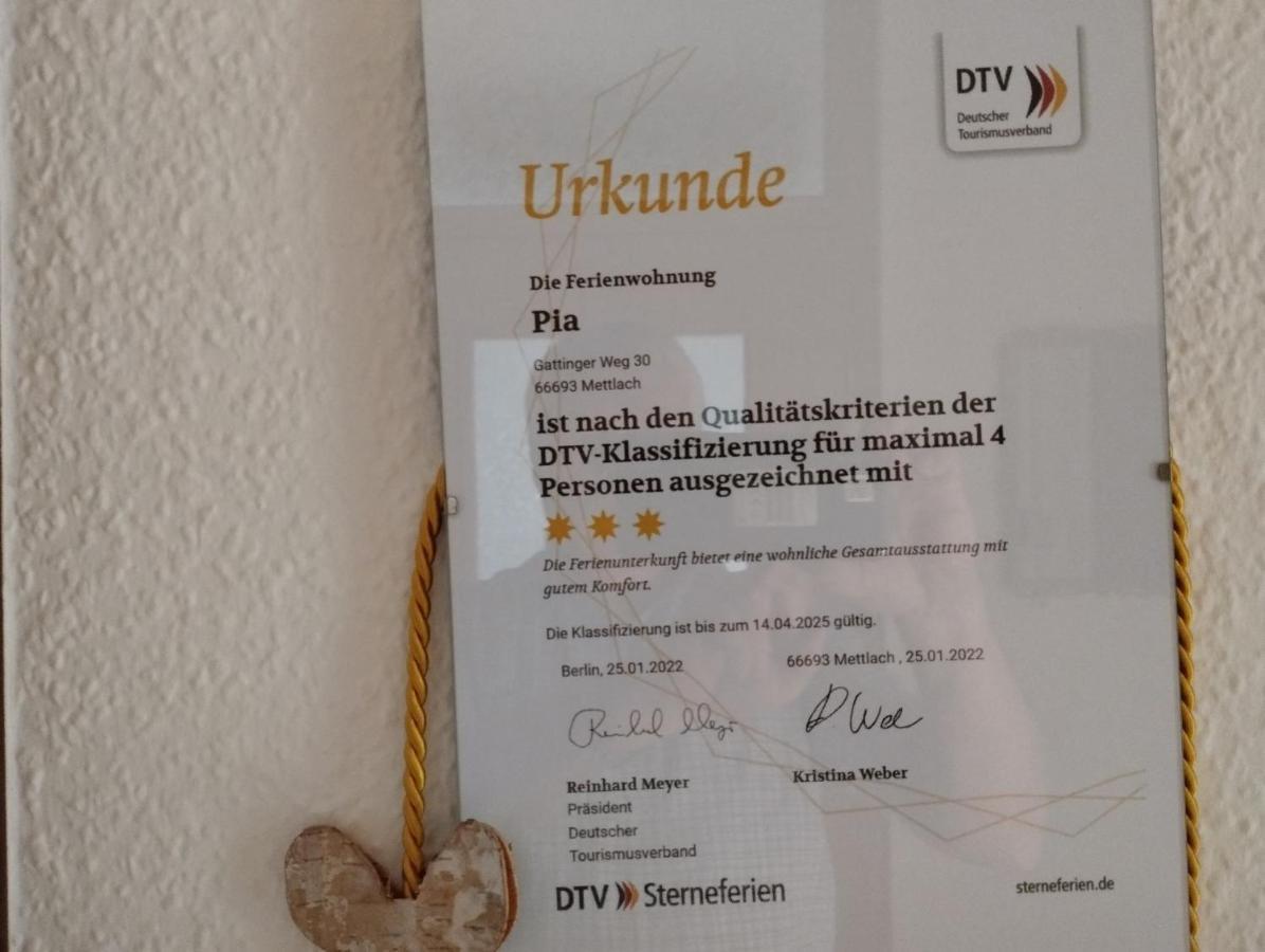 Ferienwohnung Pia Mettlach Exteriér fotografie